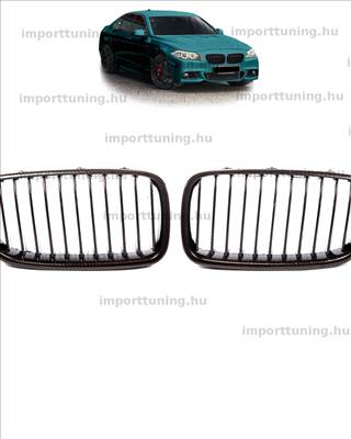 BMW 5 F10 F11 10-18 Karbon hatású Hűtőrács