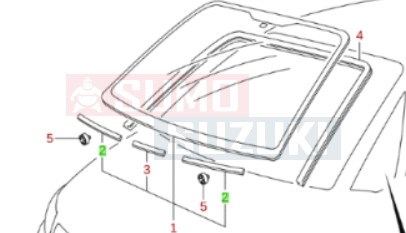 Suzuki Alto, Ignis, Sx4, Wr+ szélvédő hézagoló gyári 84617-60D00 1. kép