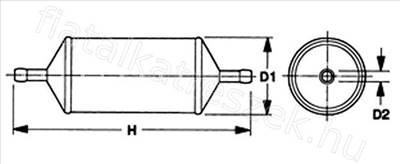 BENZINSZŰRŐ - DUSTER, LOGAN, DS4, TRAFIC, DS3, DS5 - MD.4105/1 -  - MEAT & DORIA Utángyártott új 4105/1