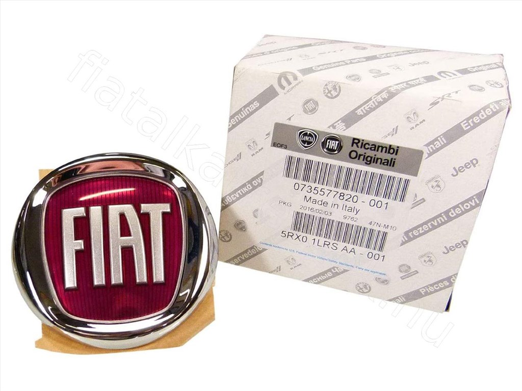 Hátsó embléma - GRANDE, IDEA, DOBLO, PANDA - 735577820, 735461033 -  - FIAT eredeti Eredeti új 735577820 1. kép