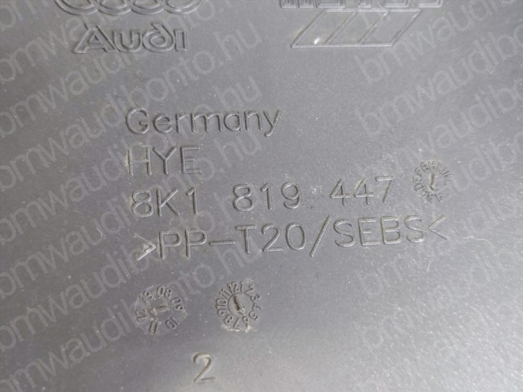 AUDI A4 B8 (8K2) Levélrács (8K1819447) 2. kép