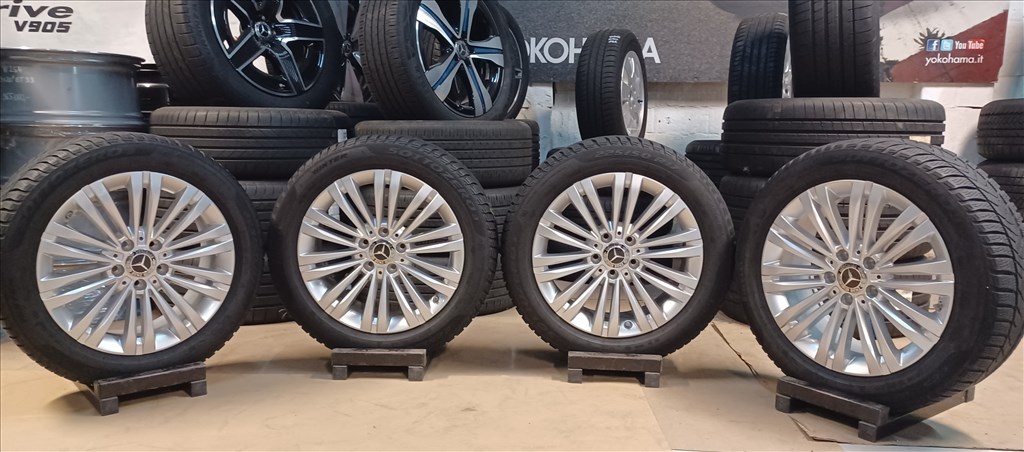 Mercedes W206 C klasse 5x112 7x17 225/50 R17 téli gumikkal 4db 6. kép