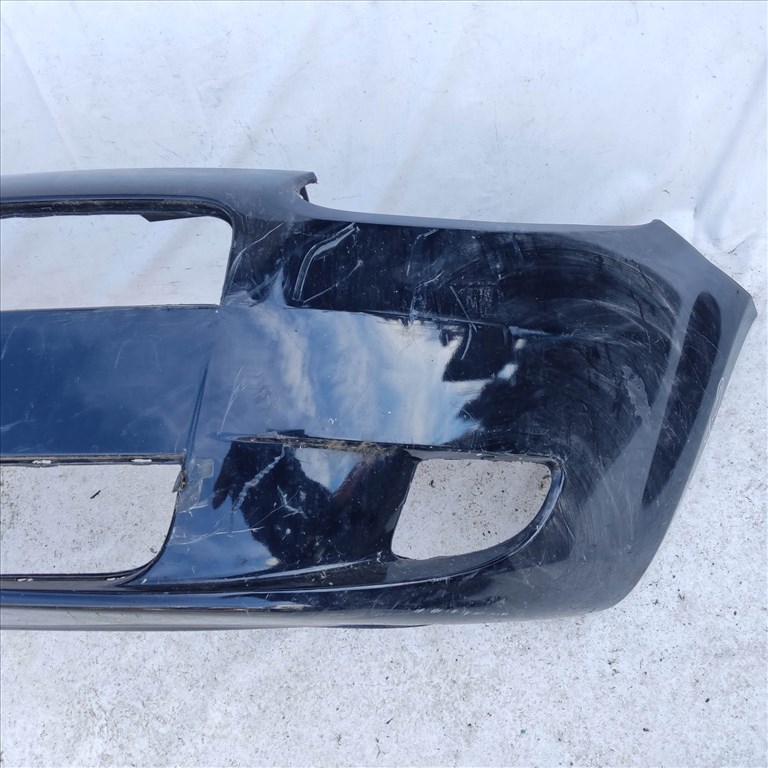 208696 Fiat Grande Punto 2005-2009 fekete színű első lökhárító, a képen látható sérüléssel 735409096 4. kép