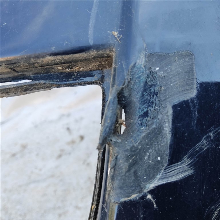 208696 Fiat Grande Punto 2005-2009 fekete színű első lökhárító, a képen látható sérüléssel 735409096 6. kép