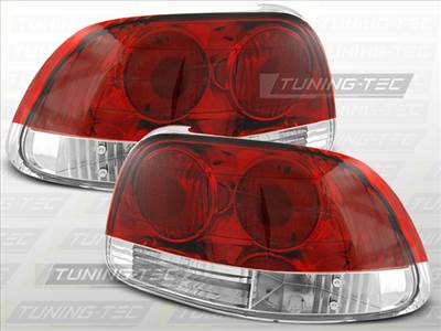 HONDA CRX DEL SOL 03.92-97 RED WHITE  Tuning-Tec Hátsó Lámpa
