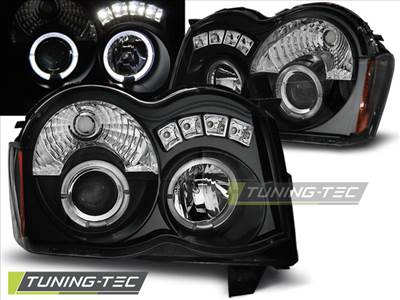 JEEP GRAND CHEROKEE 08-10 ANGEL EYES BLACK  Tuning-Tec Fényszóró
