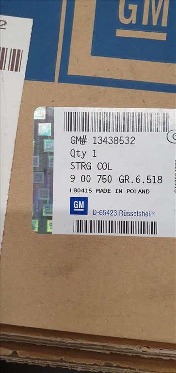 Opel Corsa E,Adam kormányoszlop 13438532 900750 2. kép