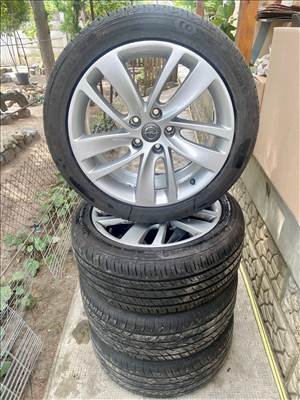  Opel Astra J 18" RONAL 5x115 lyukosztású Gyári Könnyűfém felni grt. 235/45 újszerű Barum nyári gumi