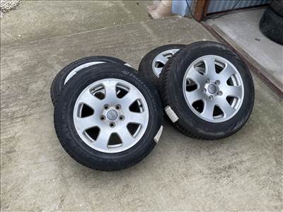 Audi gyári alufelni szett, 5x112, 15" téli gumikkal