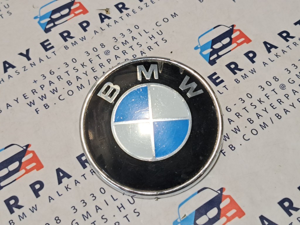 Bmw E46 E90 F30 stb. 74mm bontott hátsó embléma 1. kép