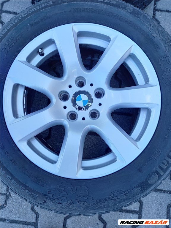 BMW F01 7-es aluszett gyári 8x17 5x120  245/45R17 Conti téli gumi Fxx 3. kép