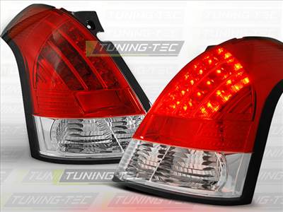 SUZUKI SWIFT 05.05-10 RED WHITE LED  Tuning-Tec Hátsó Lámpa