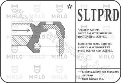 Féltengely szimering jobb - MAREA, CROMA, DELTA, RONDA, GTV, DEDRA - UT.40004760, AK.13427/PRDA -  - Akron Utángyártott új 40004760