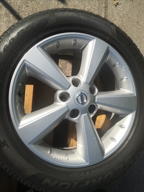 Nissan 17-es gyári alufelnik 5x114,3 3. kép