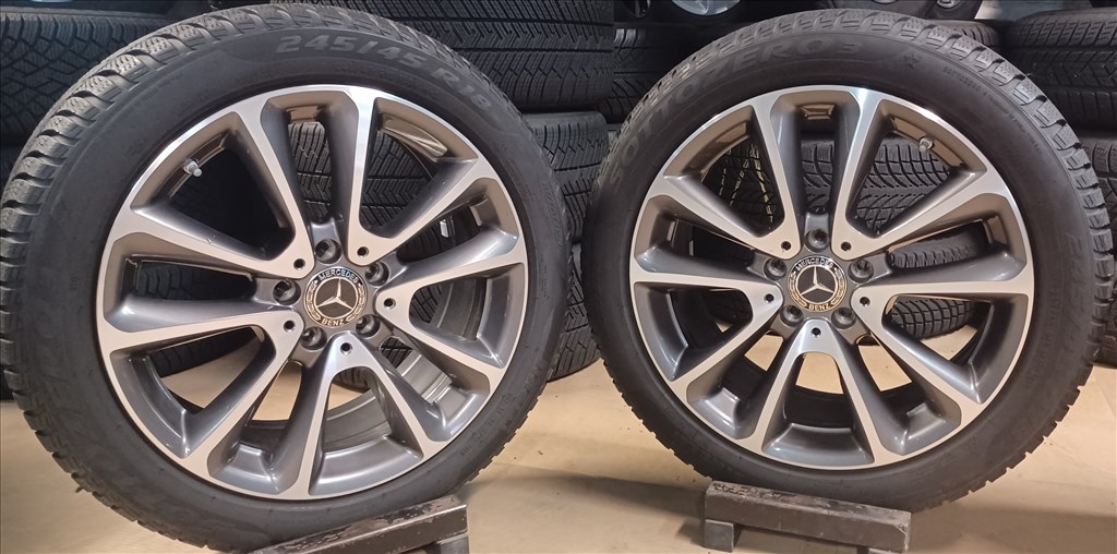  Mercedes W213 E klasse 5x112 8x18 ET43 245/45 R18 téli gumikkal 4db 4. kép