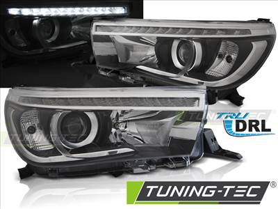 TOYOTA HILUX 16- LED PROJECTOR TRUE DRL BLACK Tuning-Tec Fényszóró