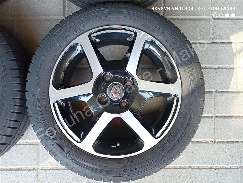 4x100 15" Renault Twingo használt nyári kerékgarnitúra 6. kép