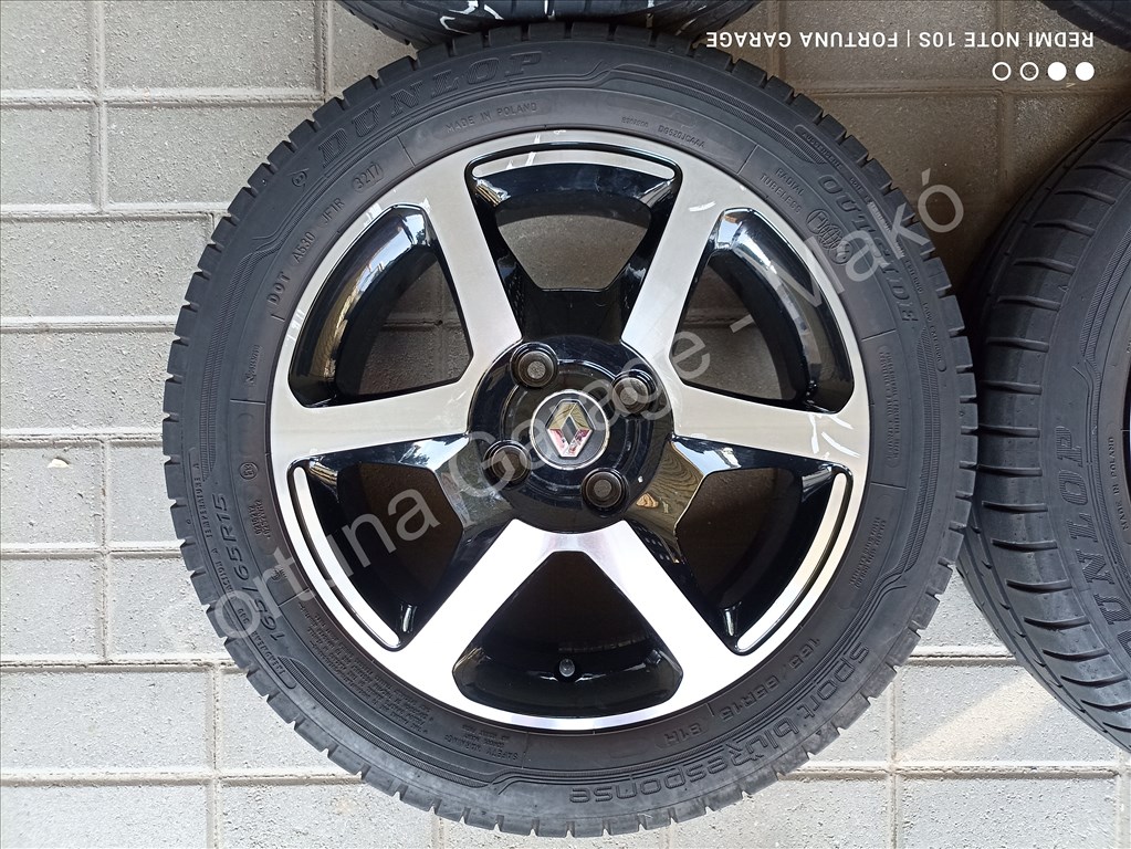 4x100 15" Renault Twingo használt nyári kerékgarnitúra 7. kép