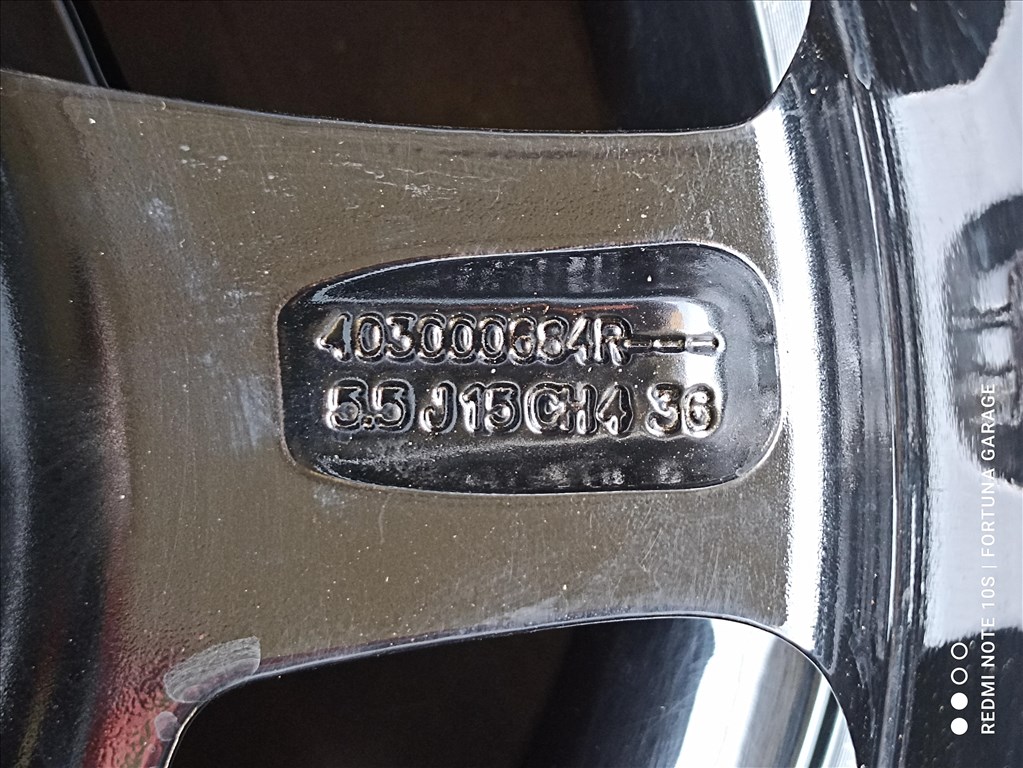 4x100 15" Renault Twingo használt nyári kerékgarnitúra 9. kép