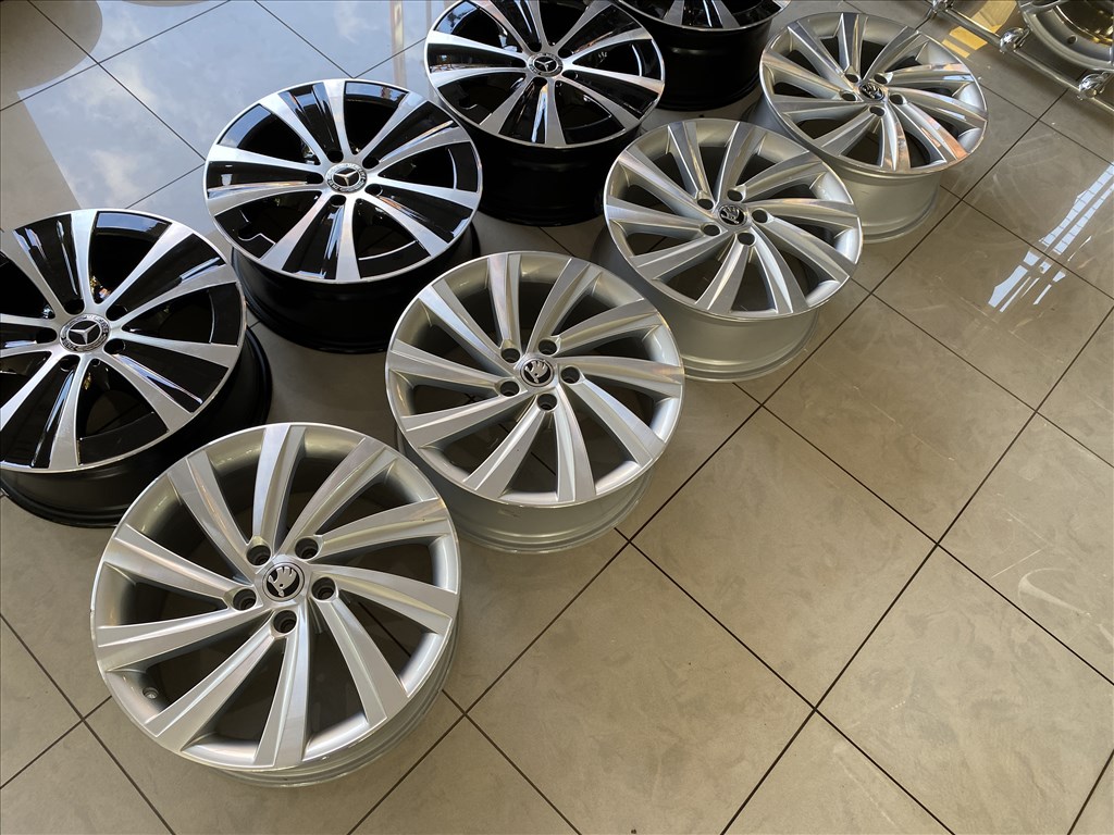 (3785) Skoda 18 gyári alufelni felni, 5x112, Octavia 3. kép