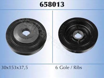 ÉKSZÍJTÁRCSA PEUGEOT-CITROEN XUD11 6BORD - ZETA, XANTIA, XM, ULYSSE, 406, 605 - AK.658/013 -  - Akron Utángyártott új 658/013