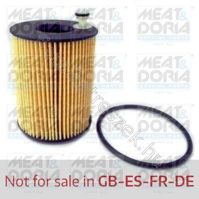 Olajszűrő Mito, Fiat 500 2010-> - MITO, 500, PUNTO, PANDA, YPSILON, 500L - MD.14142 -  - MEAT & DORIA Utángyártott új 14142