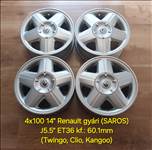 4x100 14" Renault gyári alufelni /Twingo, Clio, Kangoo/