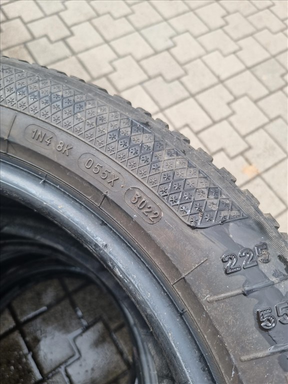  225/5517" újszerű Kleber Krisalp HP3 téli gumi 4db  5. kép