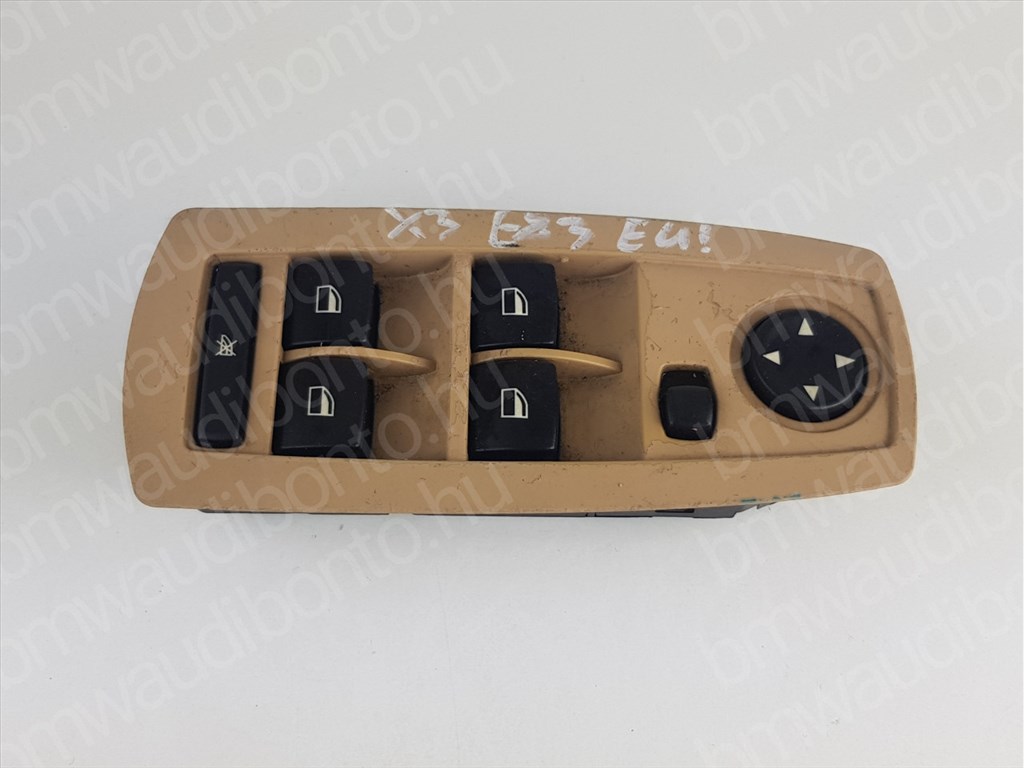 BMW X3 (E83) Sofőr oldali (négyes / kettes) elektromos ablakemelő kapcsoló (3414354, 61313414354, 61313413430) 1. kép
