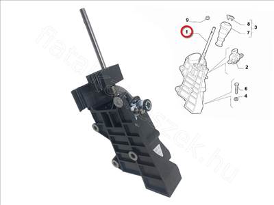 Váltókulissza        - DOBLO, COMBO - 55266371, 46314375 -  - FIAT eredeti Eredeti új 55266371