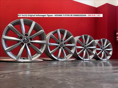 R17 5x112 Original Volkswagen Tiguan - NOVARA 7J ET43 OE 5N0601025AN gyári alufelnik felnik