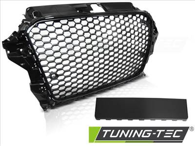 AUDI A3 (8V) 12-16 RS3 STYLE FÉNYES FEKETE  Tuning-Tec Hűtőrács