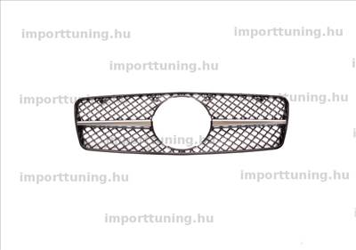 Mercedes CLK C208 A208 2002-2009 Króm & Fekete A-típusú Hűtőrács