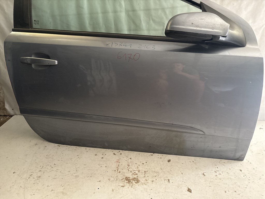 13741 Opel Astra H Jobb első Ajtó Szürke Z163 3 ajtós gtc 2. kép