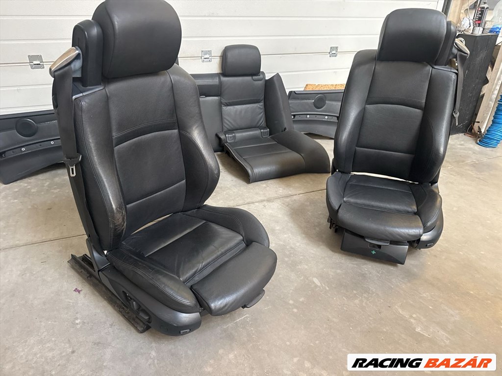 BMW 3 E93 fűthető elektromos memóriás fekete bőr Ülés Szett 3. kép
