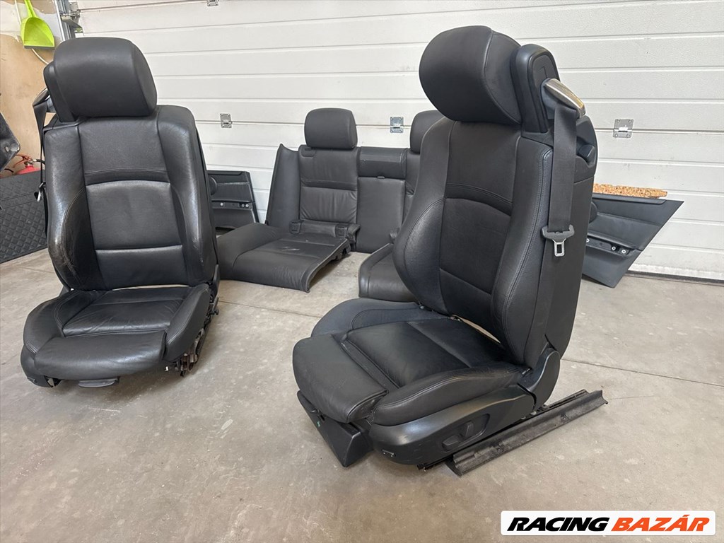BMW 3 E93 fűthető elektromos memóriás fekete bőr Ülés Szett 2. kép