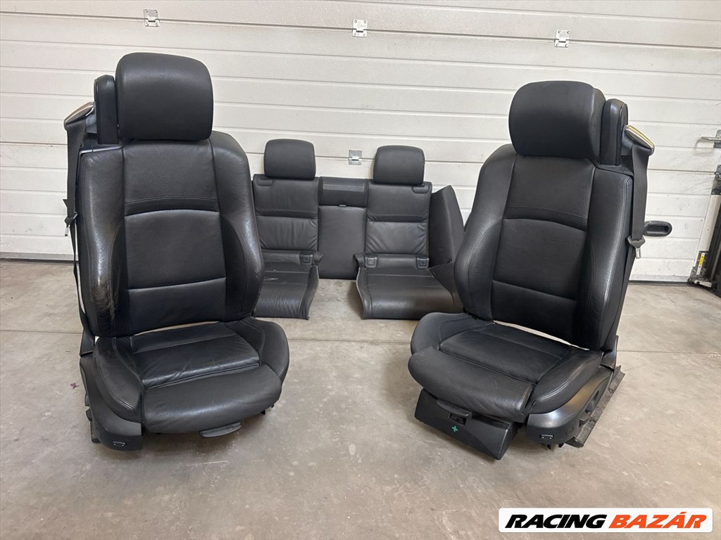 BMW 3 E93 fűthető elektromos memóriás fekete bőr Ülés Szett 1. kép