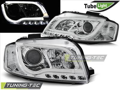 AUDI A3 8P 05.03-03.08 LED TUBE LIGHTS CHROME Tuning-Tec Fényszóró
