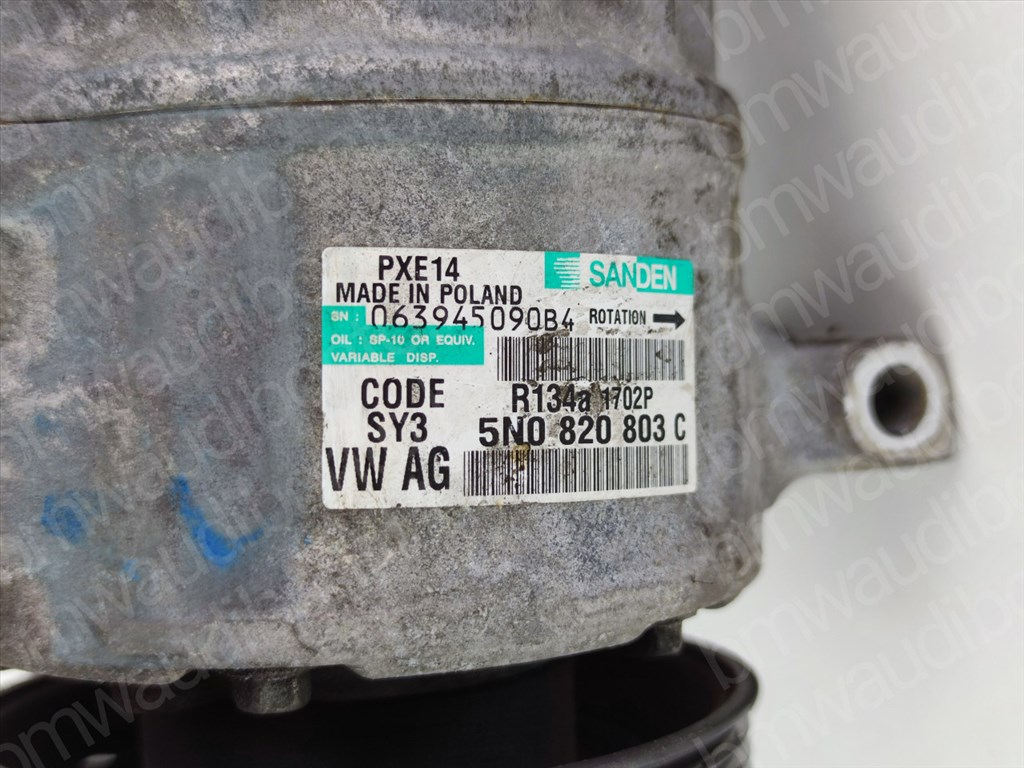 AUDI A3 (8P1)  2.0 TDI Légkondicionáló (A/C) klíma kompresszor (5N0820803C) 2. kép