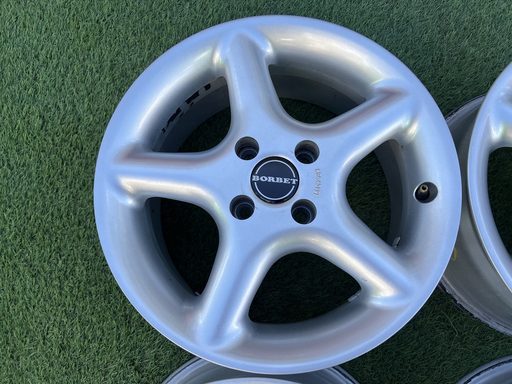 4x100 15" Borbet alufelni 7Jx15h2 ET35 5. kép