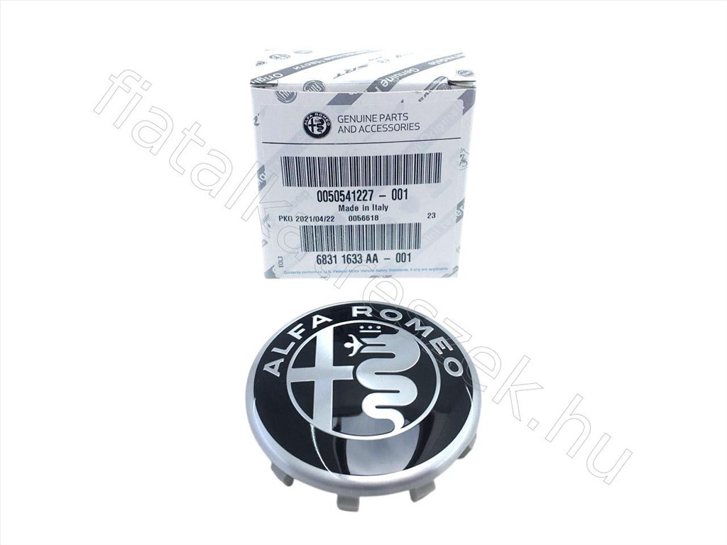 Felni közép dísz - GIULIA, STELVIO, GIULIETTA - 50578770, 50541227 -  - FIAT eredeti Eredeti új 50578770 1. kép