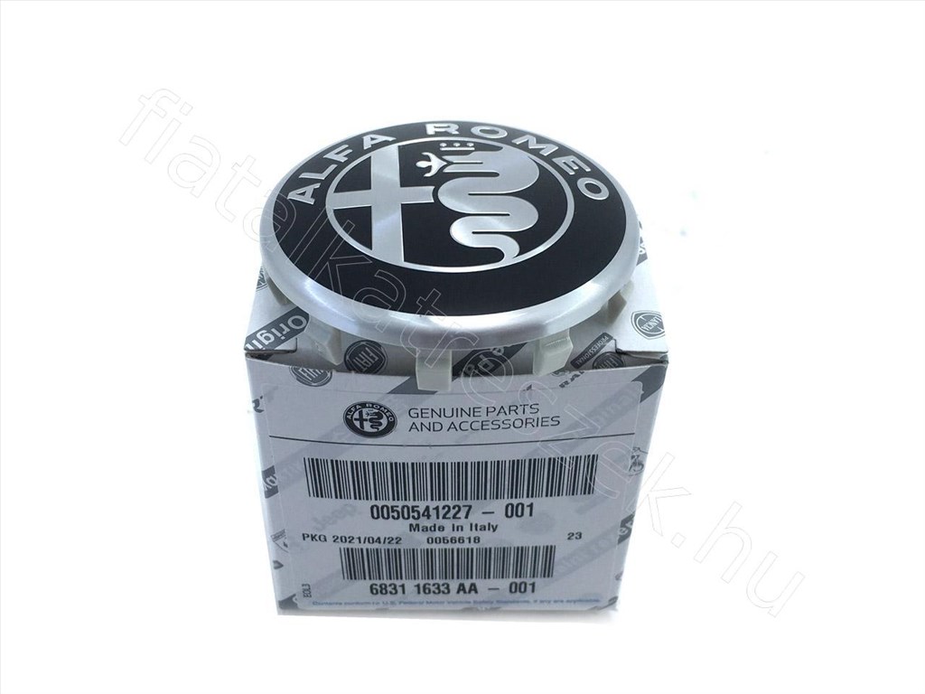 Felni közép dísz - GIULIA, STELVIO, GIULIETTA - 50578770, 50541227 -  - FIAT eredeti Eredeti új 50578770 5. kép