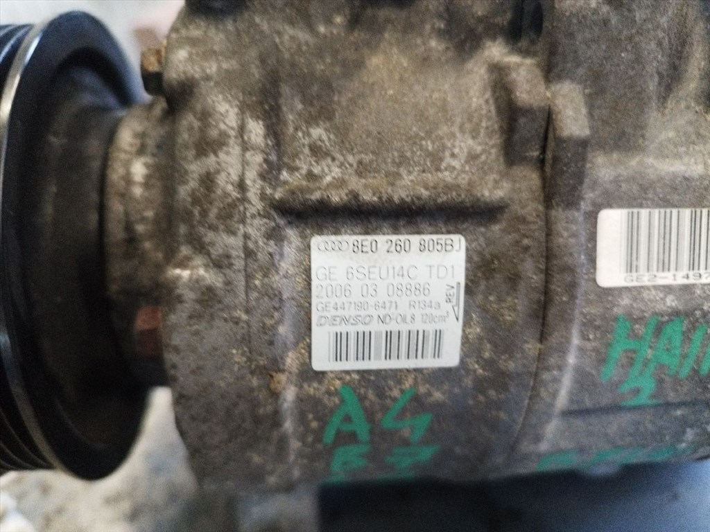 Audi A4 B7 klímakompresszor 8e0260805bj 2. kép