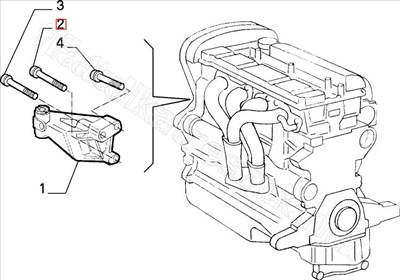 Csavar M10X78 - REGATA, GIULIA, PUNTO, GT, 146, TIPO - 7709382, 46446478 -  - FIAT eredeti Eredeti új 7709382