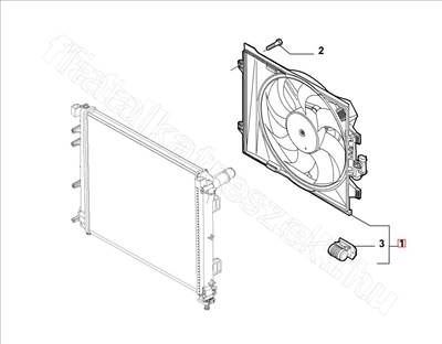 Hűtőventillátor - 500 - 51836588 -  - FIAT eredeti Eredeti új 51836588