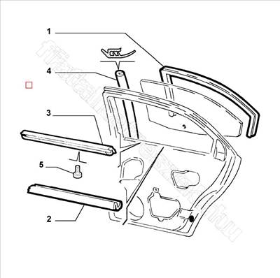 J. h. külső vízlehúzó 156 - 156 - 60620851 -  - FIAT eredeti Eredeti új 60620851