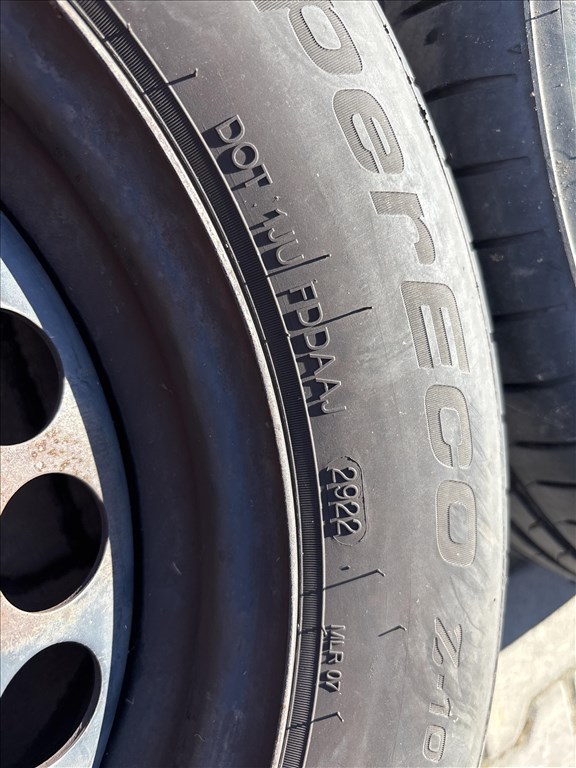 Opel Corsa d/e 4x100 lyukosztású 15" használt gyári felni lemezfelni,rajta 185/65 nyári gumi 4. kép