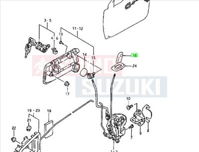 Suzuki Vitara ajtózár gomb gyári 82973-60A01-5PK