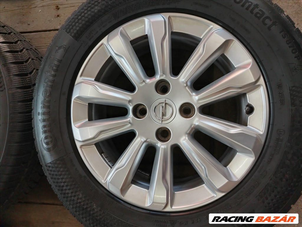  Opel Mokka (2020) 4x108 16" (gyári felni) alufelni, 215/65 Continental téli gumi 2. kép