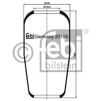 FEBI BILSTEIN 20185 - Légrugó rugótömb IVECO MAN